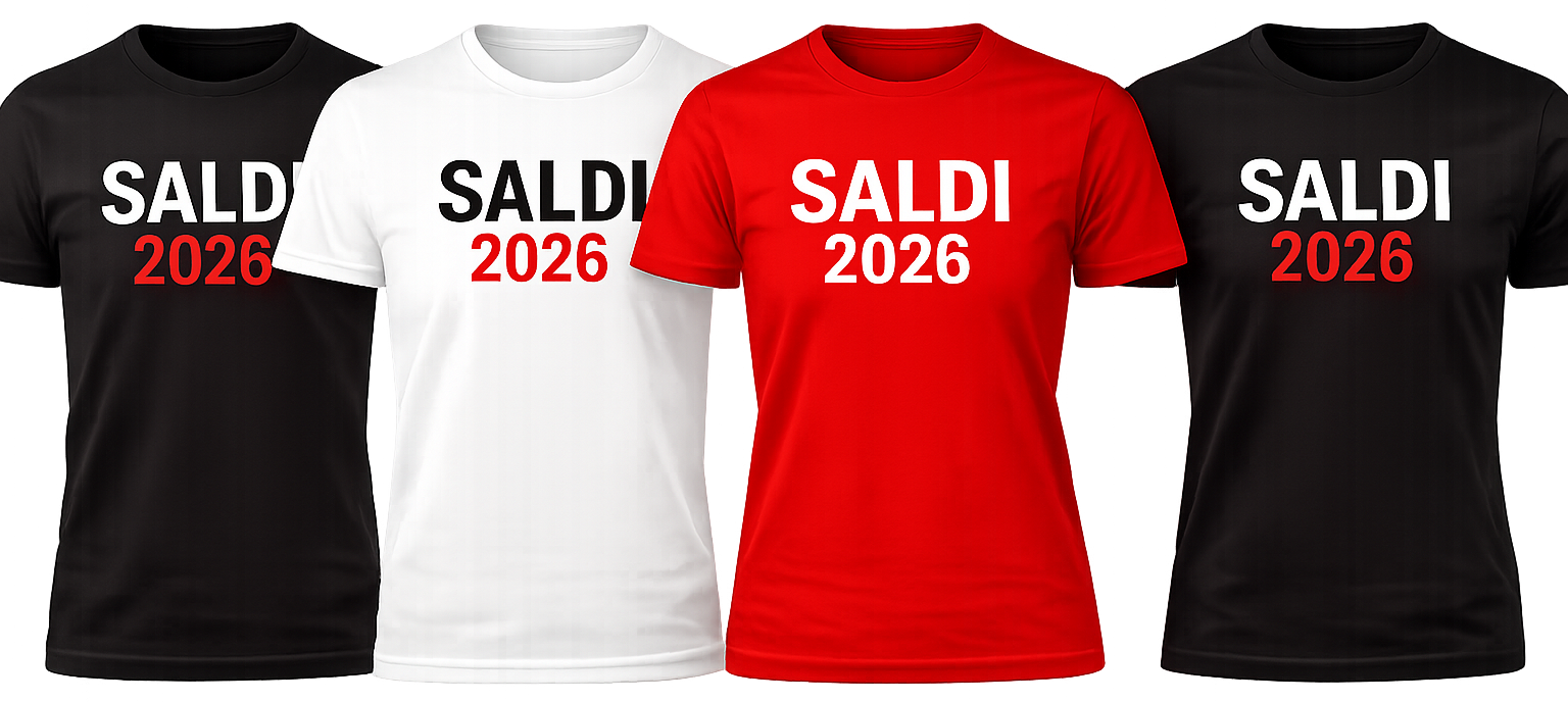T-shirt Saldi 2026 per lo staff